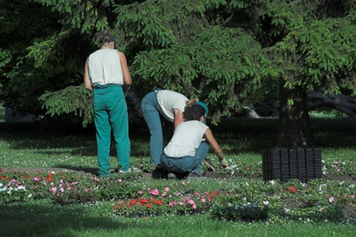 Person using a screen reader while browsing gardening advice on a tablet